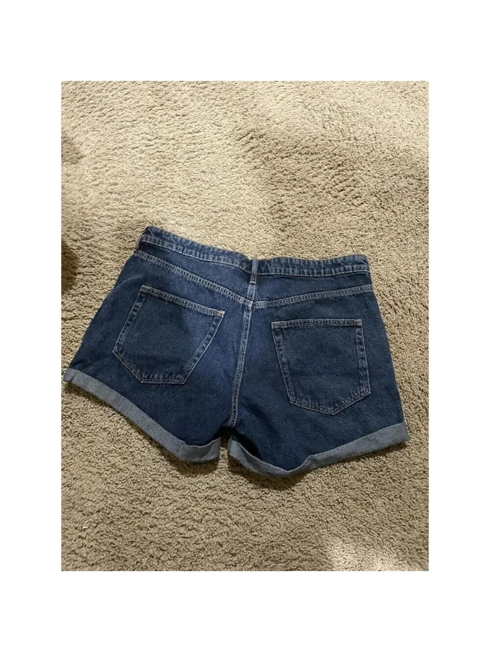 Women's &denim jean shorts dark wash size 8 &Denim blue
